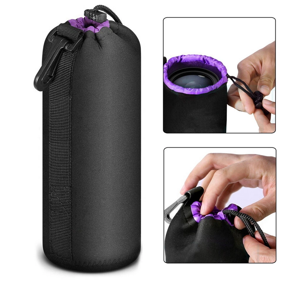 Impermeable DSLR Suave Lente Cámara Bolsa Protector Bolsa Estuche Set S M L XL Foto 4 de 4