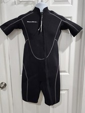 New Seaskin Wetsuit Shorty Sea Skin Scuba Diving Suit Full Zip Men s Black SMALL