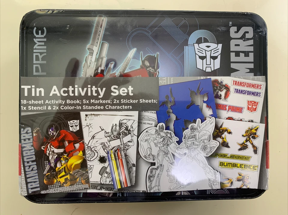 ¡Juego de actividades TRANSFORMERS Optimus Prime con lata coleccionable! Foto 2 de 4