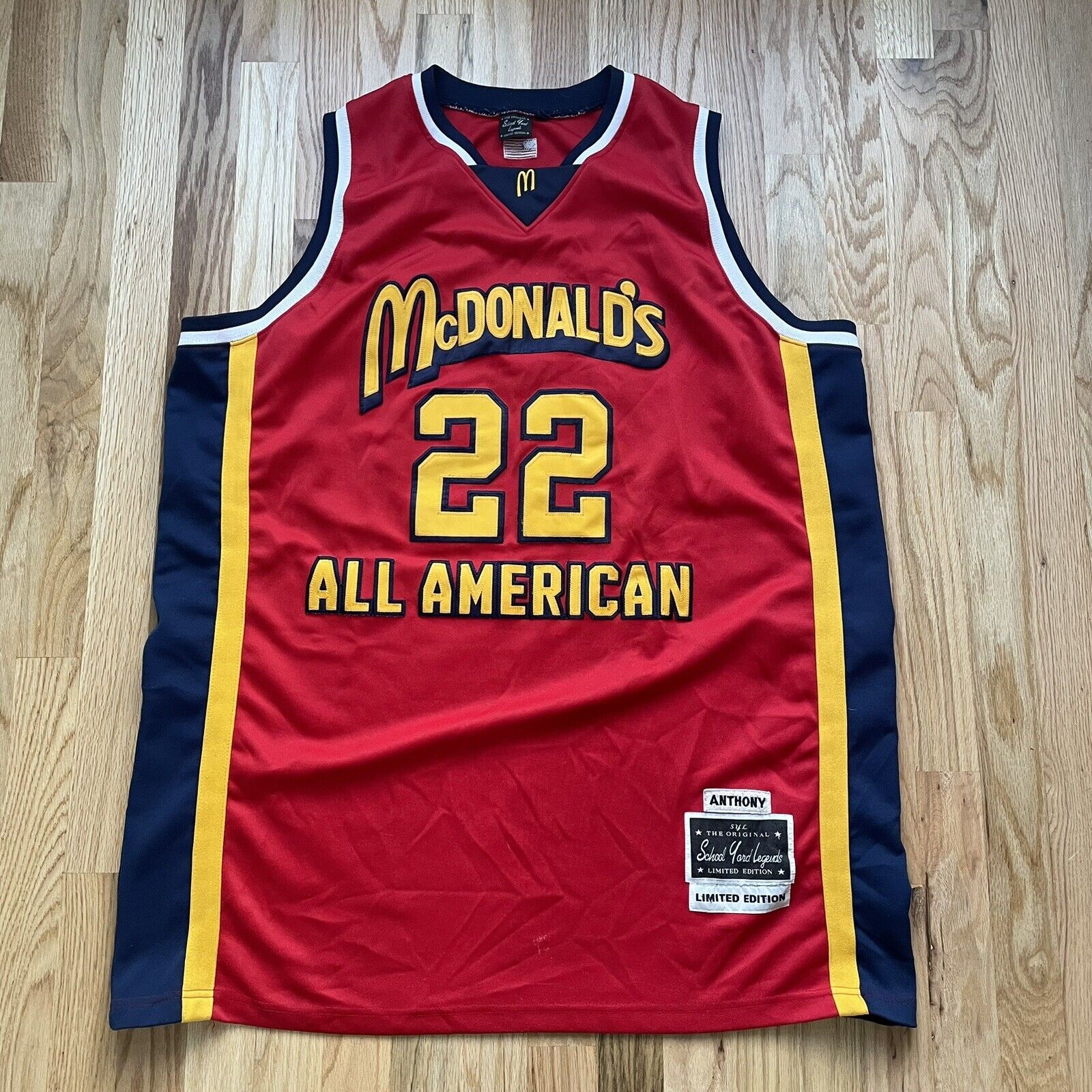 Men's Vintage McDonalds All American Carmelo Anthony HS Authentic  Jersey Sz 56