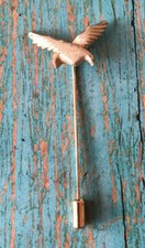 Vintage Stick Pin Brooch Gold Tone Sea Gull Bird Eagle Hawk 