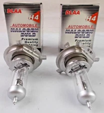 Lamp Light Halogen Bulb H4 Clear 12V 100/90W (Pack of 2 Bulbs) DLAA