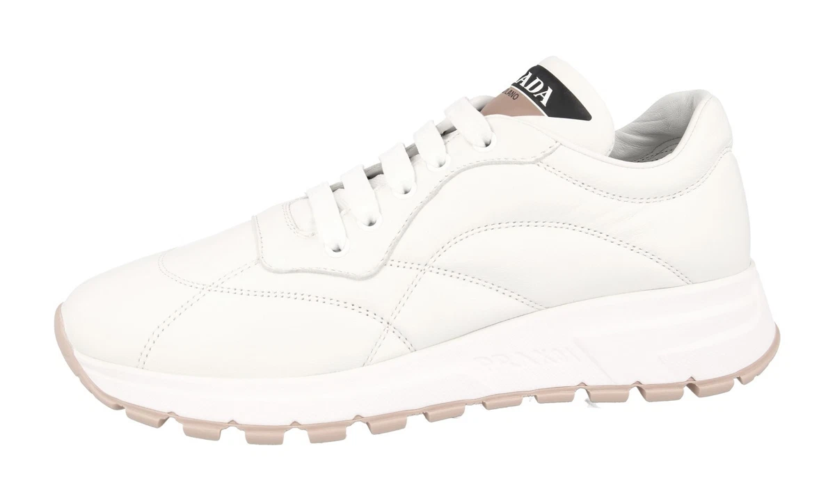 PRADA Leder Prax01 Sneaker - 1E245L - Weiss - NEU