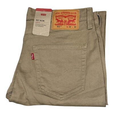 Levi's Original 511 (KHAKI BEIGE) Slim Fit Men's Stretchable