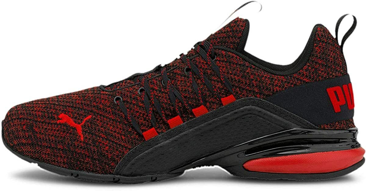 puma red mens trainers
