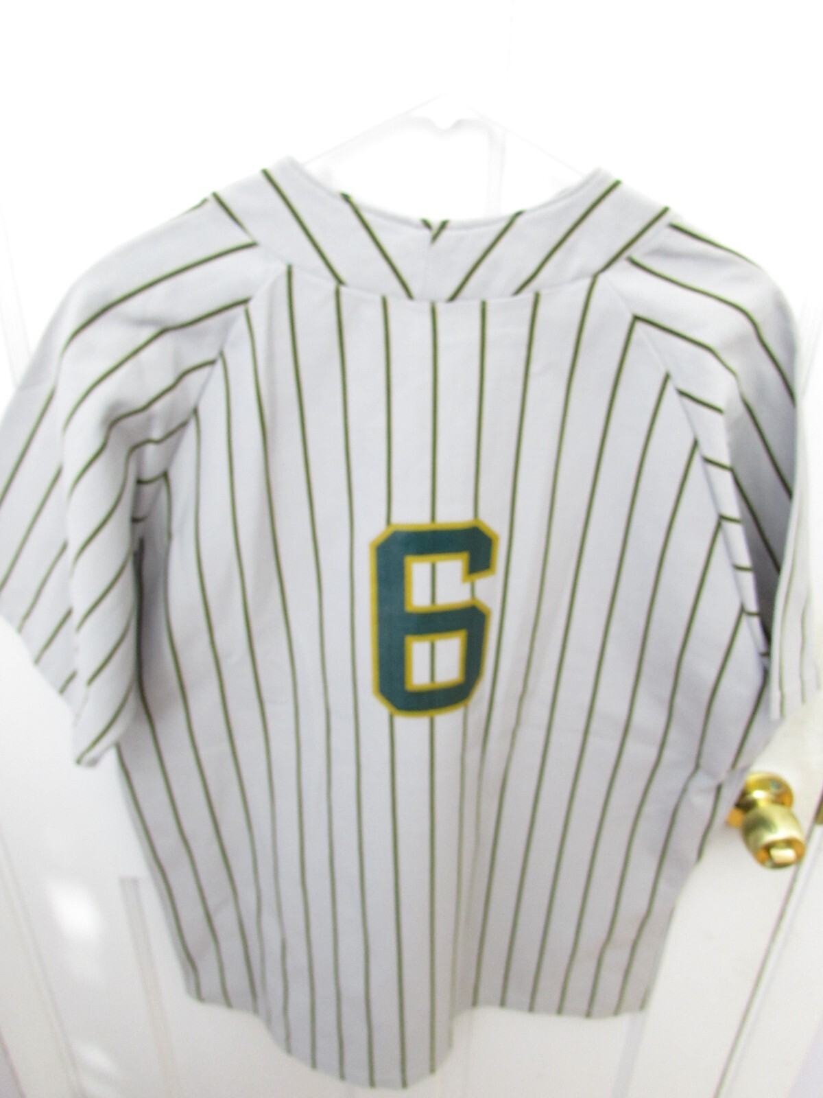 VTG SAINTS Ripon Baseball XL Jersey Mens 6 Pinstripe Button Up Athletic USA