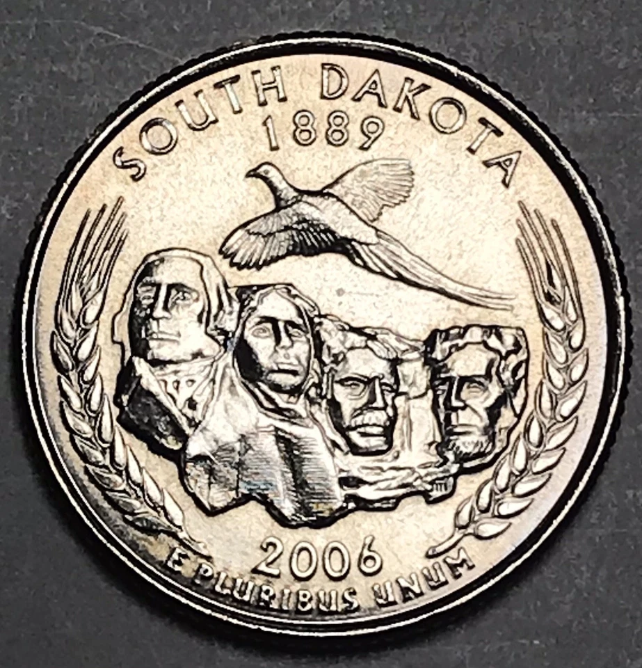 2006 South Dakota State Quarter Die Crack Obverse Error Coin MS - Image 2 of 3