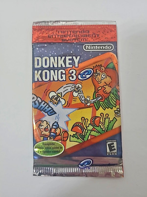 Vintage Nintendo e-Reader Card Pack Donkey Kong 3 New Old Stock - Sealed!
