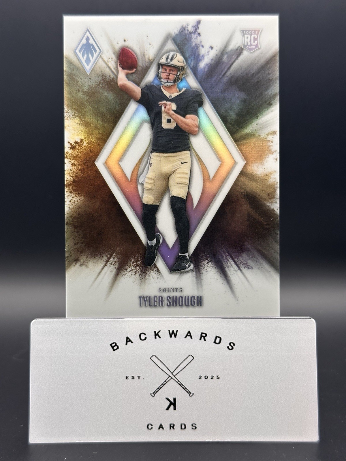 2025 Panini Phoenix - Color Blast Tyler Shough #1 (RC) New Orleans Saints