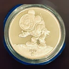 1988 Disney Mickey 60 Years With You Astronaut 1 oz .999 Silver Coin