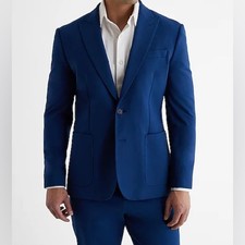 EXPRESS Men's Navy Slim Blazer NWT Size 36S