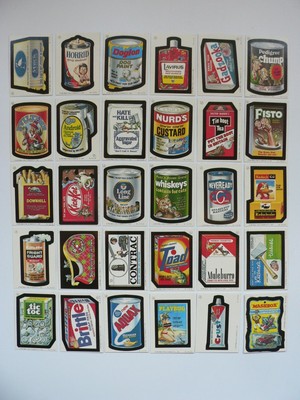 Topps Ireland UK Irish Wacky Packages Packs Trading Gum Sticker Card Full Set 30