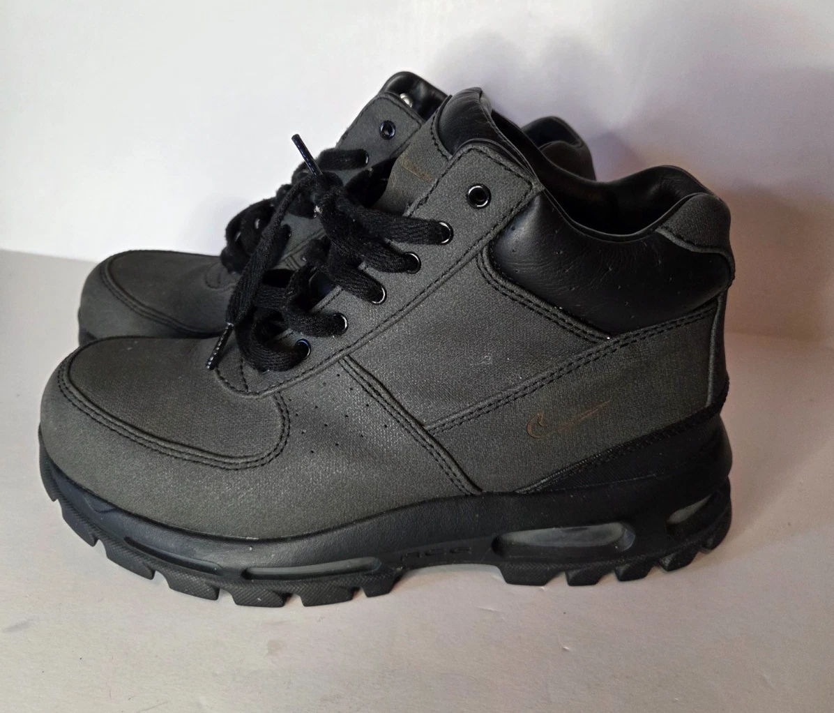 MEN'S NIKE LEATHER GEADOME HIKING BOOTS 616174-090 2013 SIZE 9