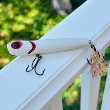 Vintage Wooden Creek Chub Striper Strike Topwater Fishing Lure