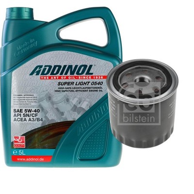 FEBI BILSTEIN Ölfilter 5L ADDINOL SUPER LIGHT 0540 für Renault Grand Scénic III