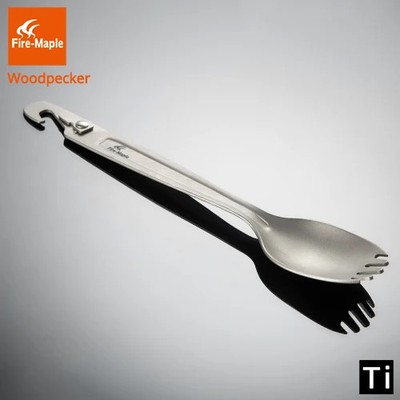 Fire Maple Titanium Spork With Multi Function Punch Ultralight Hiking Camping Cu