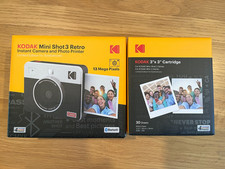 Brand New KODAK Mini Shot 3 Retro 4PASS 2-in-1 Instant Camera and Photo Printer