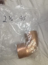 Mueller Industries 2 1/2" Copper 90 Degree Elbow Sweat  Solder NOS