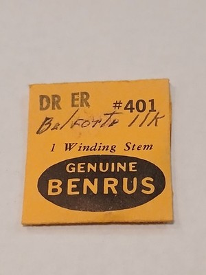 BENRUS DR-ER PART # 401 WINDING STEMS. NEW OLD STOCK