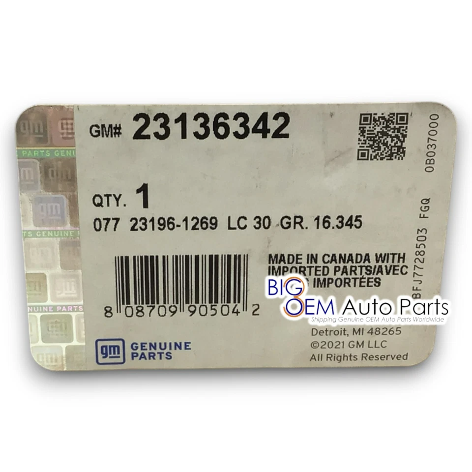 Manija de puerta interior del conductor delantero trasero Chevrolet GMC Savanna 01-20 OEM 23136342 Foto 3 de 4