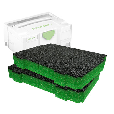 Shadow Foam Festool SYS T-LOC/SYS3 M Schaumstoffeinlage | Schaumstoff zuschneiden und abziehen 30 bis 50 mm