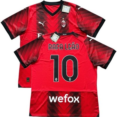 2023/24 AC Milan Home Jersey #10 Rafael Leao XL Puma ROSSONERI