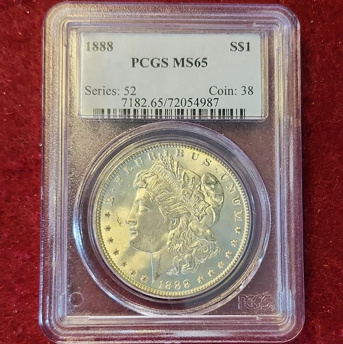 1888 Morgan Dollar Silver $1 PCGS MS65 Uncirculated 0.9 Fineness Cert# 72054987