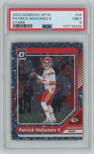 2024 Donruss Optic STARS Patrick Mahomes II PSA 9 Chiefs #94 C24