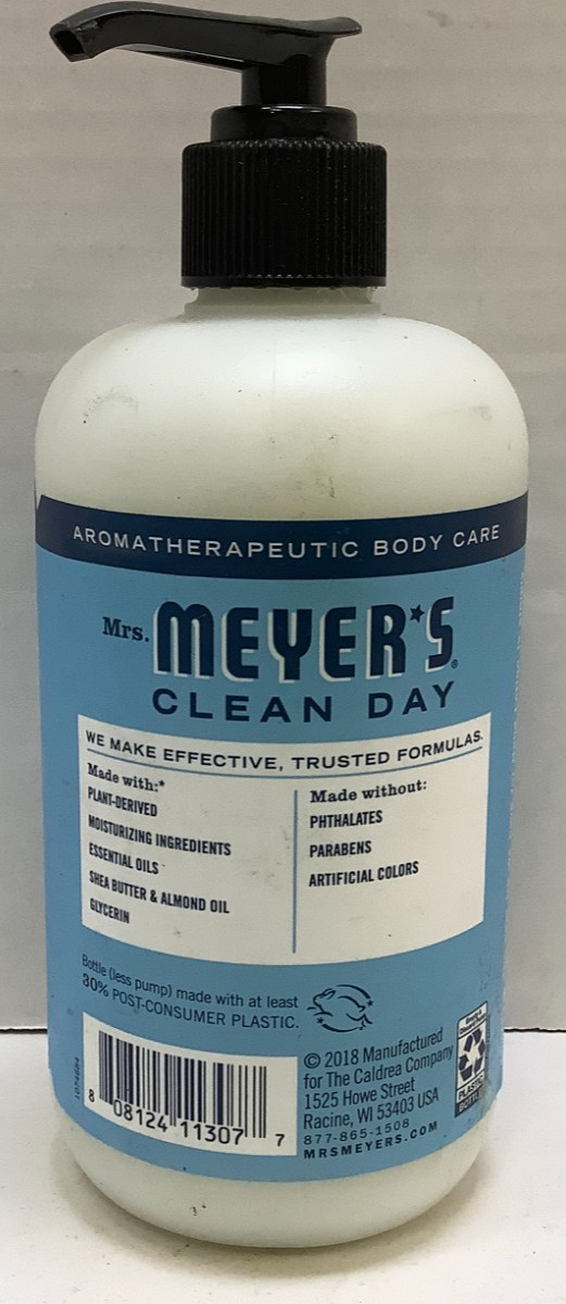 Mrs. Meyer's Clean Day Hand Lotion, Rain Water Scent, 12oz, Pack of 3