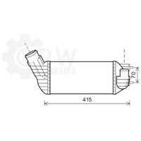 LadeluftküHler Aluminium FüR CitroëN C4 Picasso I Ud_ 2.0 Hdi 150
