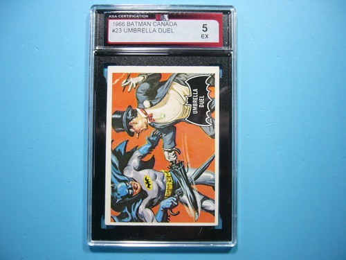 1966 OPC Batman Black Bat #23 Umbrella Duel — KSA 5