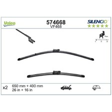 Valeo Scheibenwischer Set vorne 1537389 1537393 1726328 2026778 2026779 24953363
