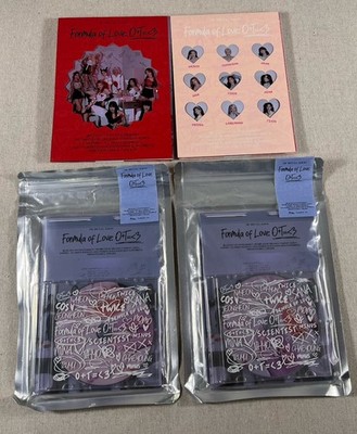 TWICE Formula of Love O+T= 3 Album Lot 2 Sealed 2 Open No PC
