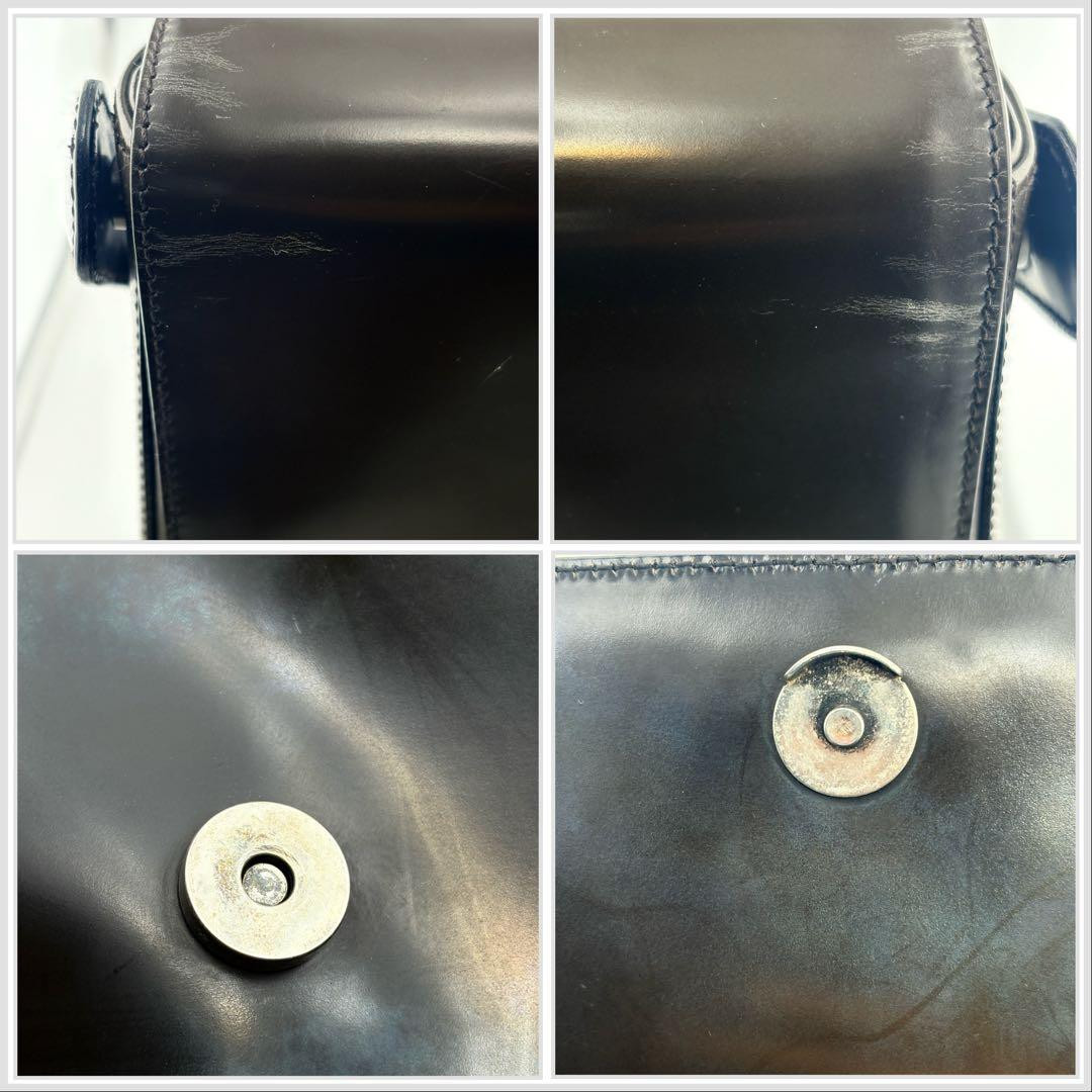 PRADA Enamel Leather Shoulder Bag Black Authentic Classic Crossbody Purse Japan thumbnail 9