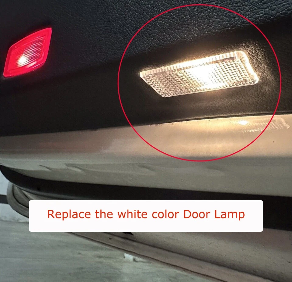 2x Lámpara LED de charco proyector de cortesía de luz de coche para MB CLA CLS C43 AMG E53 12-19 Foto 2 de 4