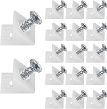 50 Drawer Repair Wedges Plastic Angle Fasteners w/ Screws Sag Fixing