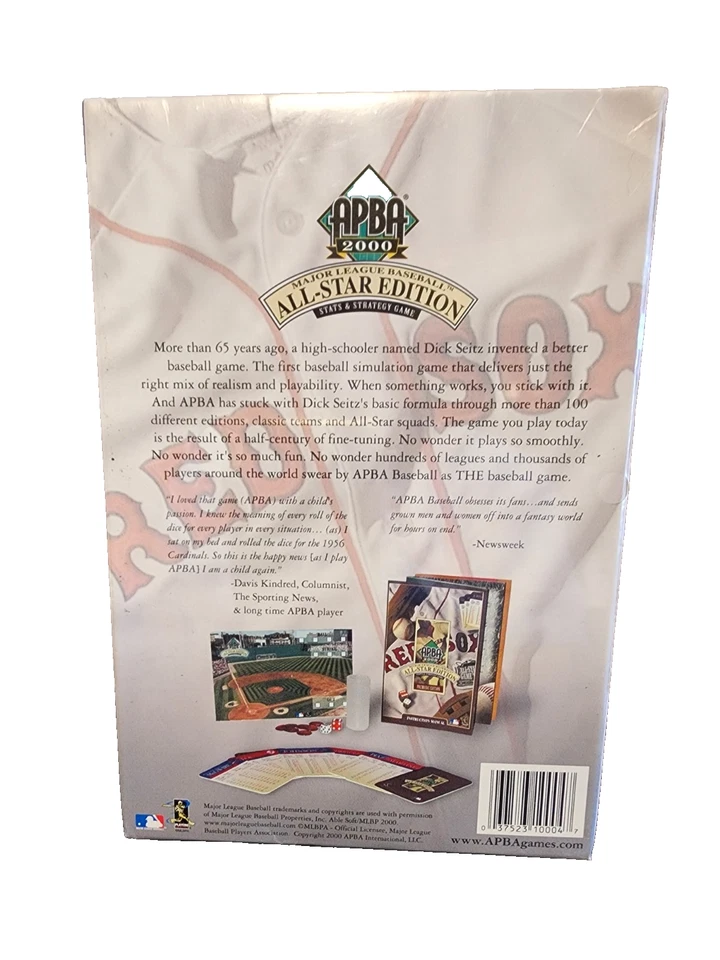 APBA 2000 Major League Baseball All Star Premiere Edition Strategy Game - Image 2 of 4