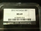 2012-W  Silver Eagle  MS-69