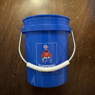 Sherwin Williams Blue Mini Bucket With Handle brand new 