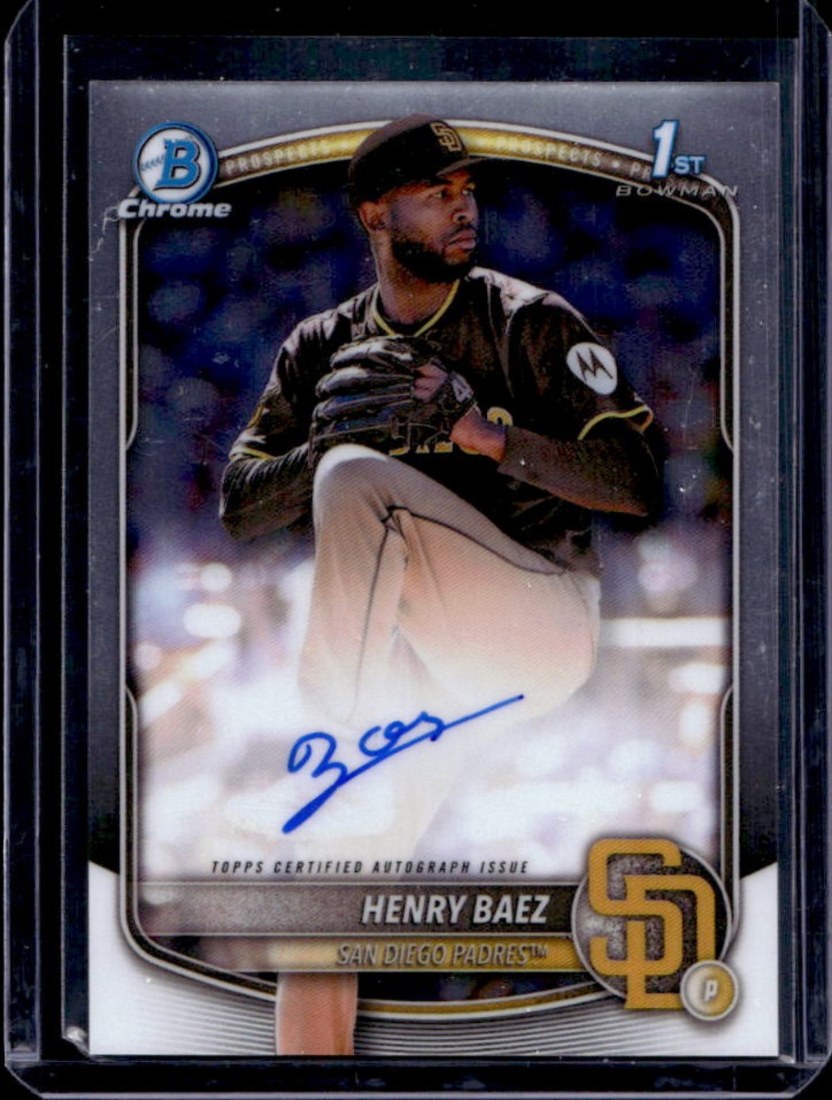 2025 Bowman Chrome Henry Baez Auto 1st #CPA-HBA Padres
