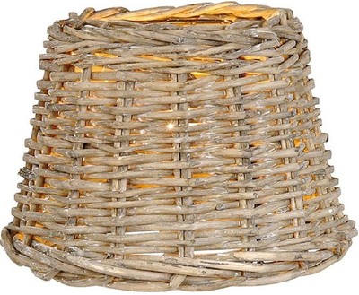 Clayre & Eef Lampenschirm  W4RO0081 BASKET Rattan  Ø 23x17 cm