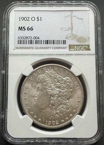 1902-O MORGAN SILVER DOLLAR NGC MS66 01XCC26