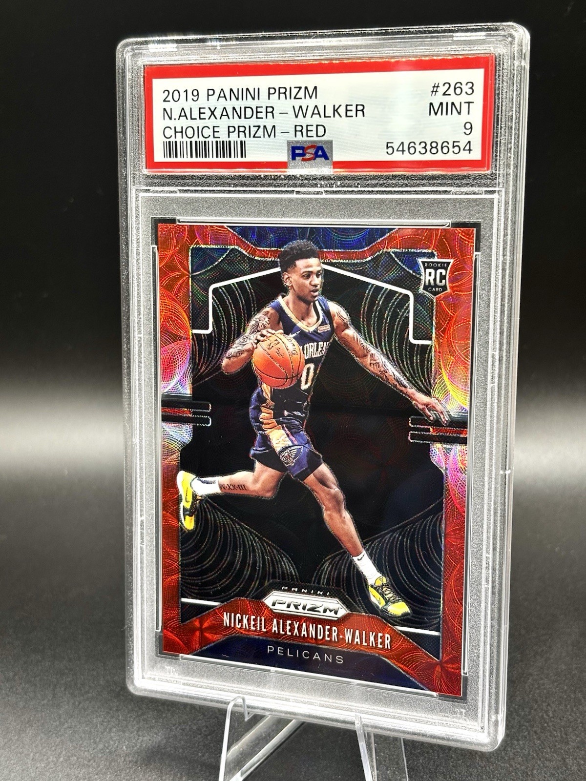 2019-20 Panini Prizm - Nickeil Alexander-Walker #263 (RC) Choice Red /88 PSA 9
