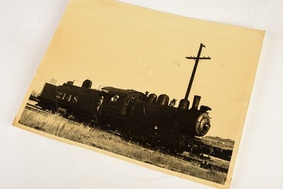 1950 10x8 Gel Silver Photo - Southern Pacific Lines Baldwin Locomotive #2148 V21