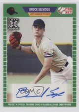 2021 Leaf Pro Set Baseball Blaster Auto Green Brock Selvidge #PS-BS1 Auto 0e2x