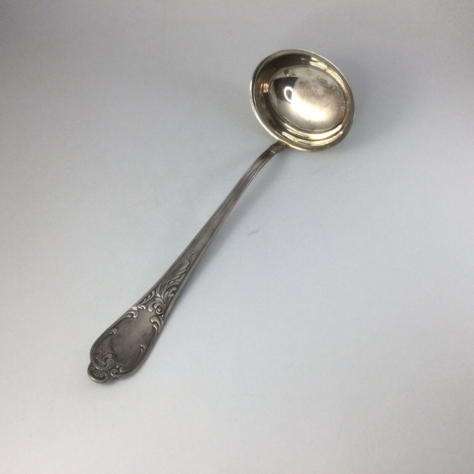 Vintage Silver Plated Large Soup Ladle 12" L