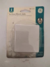 GE Surface Mount Jack for Phone - 76136 White - Brand New