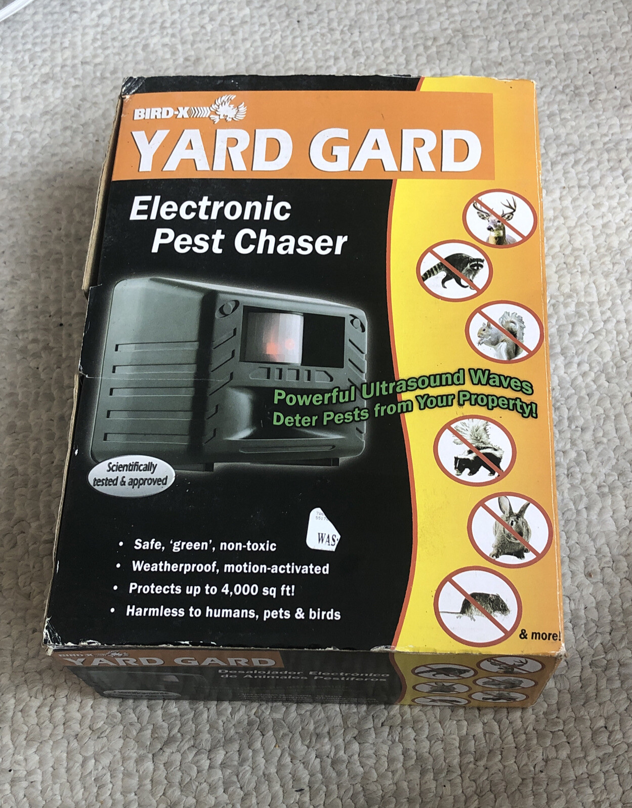 BirdX Yard Gard Electronic Animal Repeller keeps unwanted pests out of
