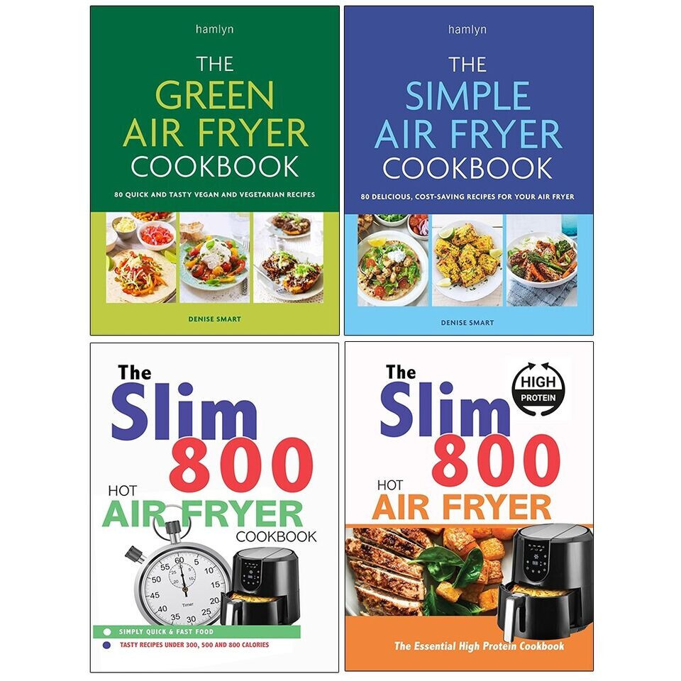 Air Fryer Cookbook Collection 4 Books Set Green Air Fryer, Simple Air Fryer,Slim