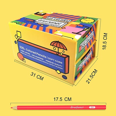 Brutfuner Colored Pencils 520 color set oil-based oily colored